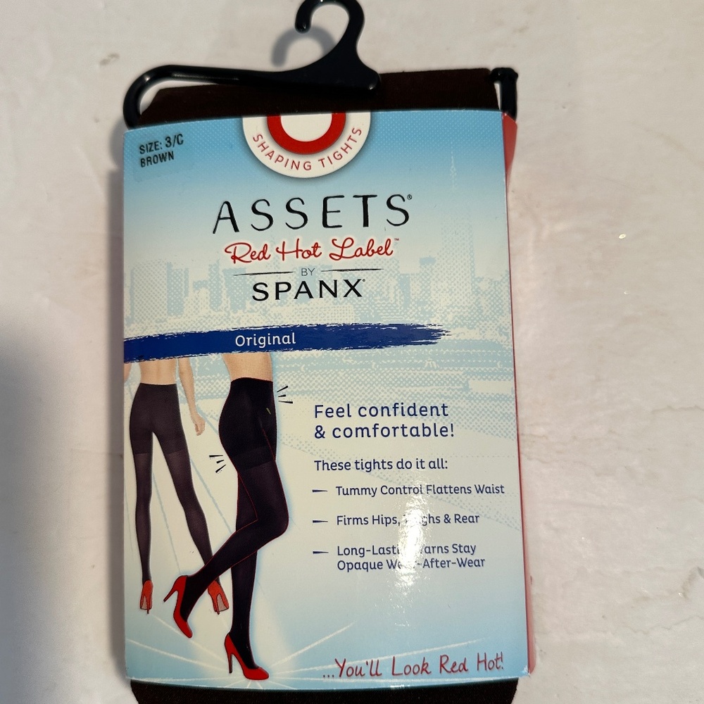 Pair of Assets Red Hot Label by SPANX SIZE 3/C Brown NEW
